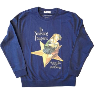 Smashing Pumpkins - Mellon Collie Uni Navy Sweatshirt i gruppen MERCHANDISE / Sweatshirt / Pop-Rock hos Bengans Skivbutik AB (5555357r)