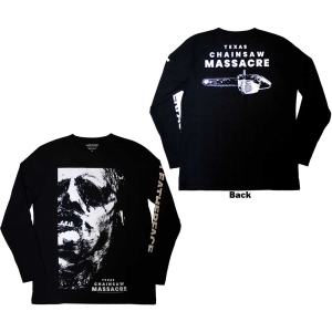 Texas Chainsaw Massacre - Leather Face Uni Bl Longsleeve  i gruppen MERCHANDISE / T-shirt / Hårdrock hos Bengans Skivbutik AB (5555504r)