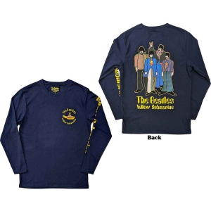 The Beatles - Yellow Sub Band Navy Longsleeve  i gruppen MERCHANDISE / T-shirt / Pop-Rock hos Bengans Skivbutik AB (5555513r)