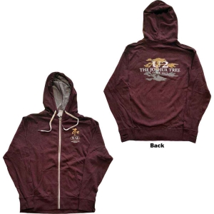 U2 - Joshua Tree 2017 Maroon Zip Hoodie  i gruppen MERCHANDISE / Hoodies / Pop-Rock hos Bengans Skivbutik AB (5555594r)