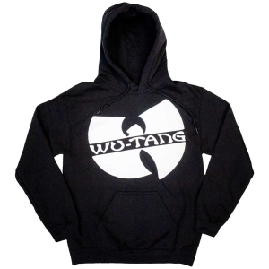 Wu-Tang Clan - Slanted Logo Mono Uni Bl Hoodie  i gruppen MERCHANDISE / Hoodies / Hip Hop-Rap hos Bengans Skivbutik AB (5555602r)