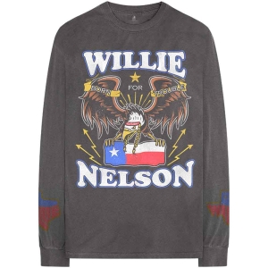 Willie Nelson - Texan Pride Uni Bl Longsleeve  i gruppen MERCHANDISE / T-shirt / Country hos Bengans Skivbutik AB (5555679r)