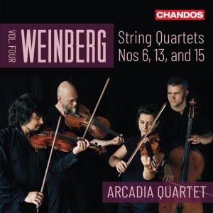 Arcadia Quartet - Weinberg: String Quartets, Vol. 4 i gruppen CD / Klassiskt hos Bengans Skivbutik AB (5555781)