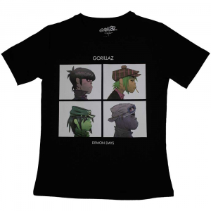 Gorillaz - Demon Days Lady Bl T-Shirt i gruppen MERCHANDISE / T-shirt / Pop-Rock hos Bengans Skivbutik AB (5555927r)