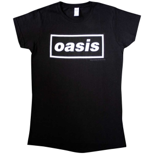 Oasis - Decca Logo Lady Bl T-Shirt i gruppen VI TIPSAR / Nyinkommet Merch / Juni hos Bengans Skivbutik AB (5556046r)