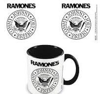 The Ramones  - Logo Black Coloured-Inner Mug i gruppen MERCHANDISE / Merch / Punk hos Bengans Skivbutik AB (5556238)