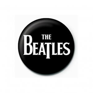 The Beatles  - White Logo Pinbadge i gruppen MERCHANDISE / Merch / Pop-Rock hos Bengans Skivbutik AB (5556242)