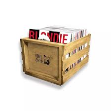 Vinyl Buddy  - Lp Wood Crate (Holds 50 Lps) i gruppen ÖVRIGT / Vinyltillbehör hos Bengans Skivbutik AB (5556249)