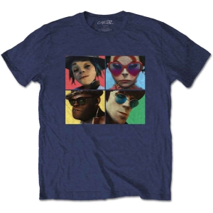 Gorillaz - Humanz Uni Navy T-Shirt i gruppen ÖVRIGT / Övrigt / aub hos Bengans Skivbutik AB (5556709r)