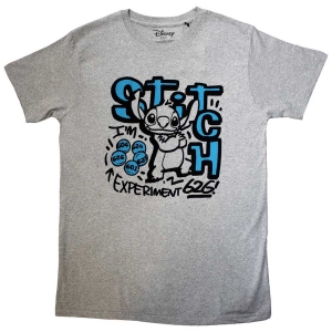 Lilo & Stitch - Experiment Uni Grey T-Shirt i gruppen MERCHANDISE / T-shirt / Film-Musikal hos Bengans Skivbutik AB (5557016r)