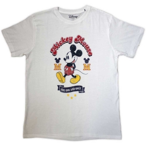 Disney Mickey Mouse - One & Only Uni Wht T-Shirt i gruppen MERCHANDISE / T-shirt / Film-Musikal hos Bengans Skivbutik AB (5557024r)