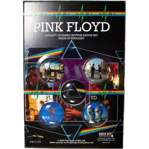 Pink Floyd - Album Cover Button Badge Pack i gruppen MERCHANDISE / T-shirt / Pop-Rock hos Bengans Skivbutik AB (5557228)