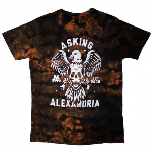 Asking Alexandria - Eagle Skull Uni Red Dip-Dye T-Shirt i gruppen ÖVRIGT / Övrigt / aub hos Bengans Skivbutik AB (5557229r)