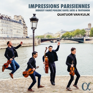 Quatuor Van Kuijk - Impressions Parisiennes i gruppen CD / Kommande / Klassiskt hos Bengans Skivbutik AB (5557275)