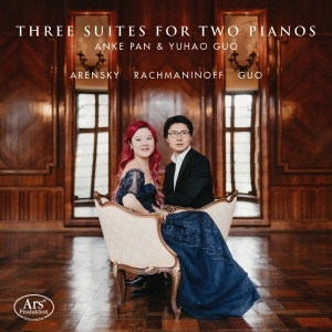 Anton Arensky Sergei Rachmaninoff - Three Suites For Two Pianos - Works i gruppen CD / Klassiskt hos Bengans Skivbutik AB (5558376)