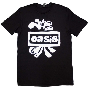 Oasis - Logo Splat Uni Bl T-Shirt i gruppen MERCHANDISE / T-shirt / Pop-Rock hos Bengans Skivbutik AB (5559990r)