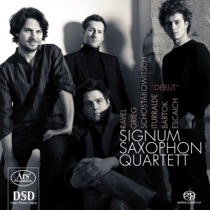 Grieg/Schostakowitsch/Ravel/Bartok/ - Debut Signum Saxophone Quartet i gruppen MUSIK / SACD / Klassiskt hos Bengans Skivbutik AB (5560733)