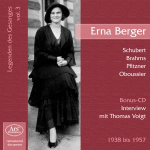 Schubert/Brahms/Schumann/Pfitzner/W - Vocal Recital Erna Berger i gruppen CD / Klassiskt hos Bengans Skivbutik AB (5560882)