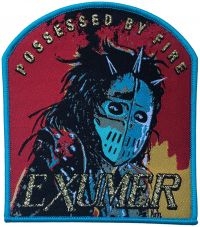 Exhumer - Patch Possessed By Fire Blue Border i gruppen MERCHANDISE / Accessoarer / Nyheter / Hårdrock hos Bengans Skivbutik AB (5562691)