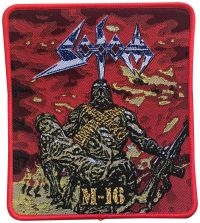 Sodom - Patch M-16 Red Border (12,4 X  11 C i gruppen MERCHANDISE / Accessoarer / Nyheter / Hårdrock hos Bengans Skivbutik AB (5562697)