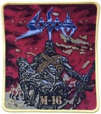 Sodom - Patch M-16 Yellow Border (12,4 X  1 i gruppen MERCHANDISE / Accessoarer / Nyheter / Hårdrock hos Bengans Skivbutik AB (5562698)