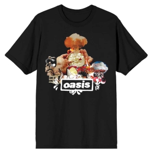 Oasis - Atomic Collage Uni Bl T-Shirt i gruppen MERCHANDISE / T-shirt / Pop-Rock hos Bengans Skivbutik AB (5562793r)