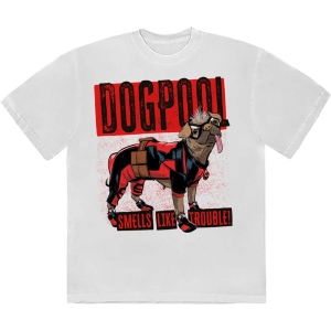 Marvel - Deadpool Dogpool Smells.. Wht T-Shirt i gruppen MERCHANDISE / T-shirt / Film-Musikal hos Bengans Skivbutik AB (5562857r)