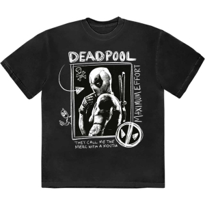 Marvel - Deadpool Merc With A Mouth.. Bl T-Shirt i gruppen MERCHANDISE / T-shirt / Film-Musikal hos Bengans Skivbutik AB (5562859r)