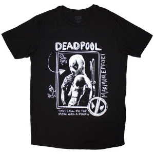 Marvel - Deadpool Merc With A Mouth.. Bl T-Shirt i gruppen MERCHANDISE / T-shirt / Film-Musikal hos Bengans Skivbutik AB (5562859r)