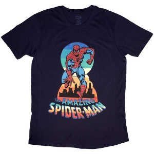 Marvel - Spider-Man Keyhole Navy T-Shirt i gruppen MERCHANDISE / T-shirt / Film-Musikal hos Bengans Skivbutik AB (5562862r)