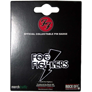 Foo Fighters - Flash Logo Pin Badge i gruppen MERCHANDISE / Pin-Button Badge / Pop-Rock hos Bengans Skivbutik AB (5562880)