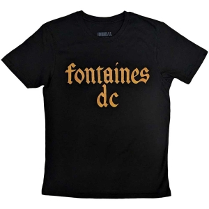 Fontaines D.C. - Gothic Logo Uni Bl T-Shirt i gruppen MERCHANDISE / T-shirt / Pop-Rock hos Bengans Skivbutik AB (5563402r)