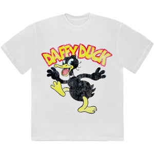 Looney Tunes - Daffy Duck Uni Wht T-Shirt i gruppen MERCHANDISE / T-shirt / Film-Musikal hos Bengans Skivbutik AB (5563408r)