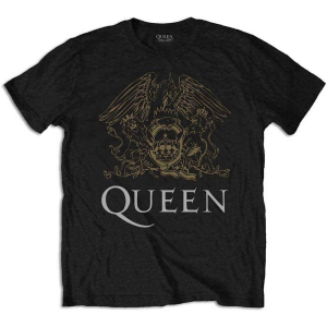 Queen - Crest Uni Bl T-Shirt i gruppen MERCHANDISE / T-shirt / Pop-Rock hos Bengans Skivbutik AB (5563417r)