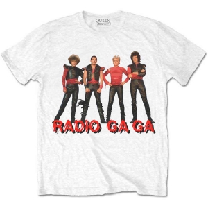 Queen - Radio Ga Ga Uni Wht T-Shirt i gruppen MERCHANDISE / T-shirt / Pop-Rock hos Bengans Skivbutik AB (5563418r)