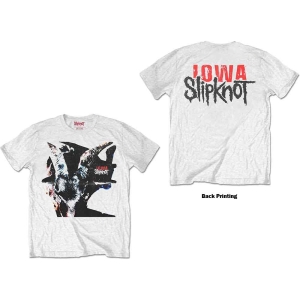 Slipknot - Iowa Goat Shadow Uni Wht T-Shirt i gruppen MERCHANDISE / T-shirt / Hårdrock hos Bengans Skivbutik AB (5563421r)