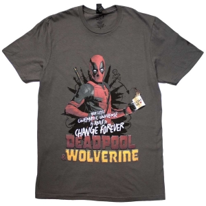 Marvel - Deadpool & Wolverine Change.. Grey T-Shirt i gruppen MERCHANDISE / T-shirt / Film-Musikal hos Bengans Skivbutik AB (5563433r)