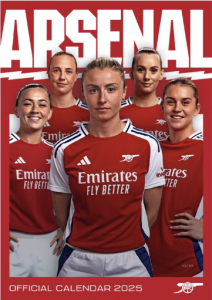 Arsenal Fc Womens  - 2025 A3 Calendar  i gruppen MERCHANDISE / Merch / Nyheter / Sport hos Bengans Skivbutik AB (5563798)