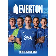 Everton Fc - 2025 A3 Calendar  i gruppen MERCHANDISE / Merch / Nyheter / Sport hos Bengans Skivbutik AB (5563807)