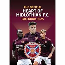 Hearts Fc  - 2025 A3 Calendar  i gruppen MERCHANDISE / Merch / Nyheter / Sport hos Bengans Skivbutik AB (5563809)