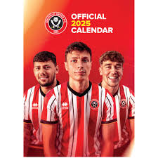 Sheffield United Fc - 2025 A3 Calendar  i gruppen VI TIPSAR / Fredagsreleaser / Fredag den 1:a november 2024 hos Bengans Skivbutik AB (5563816)