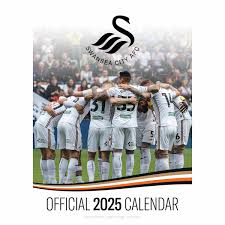 Swansea City Fc  - 2025 A3 Calendar  i gruppen MERCHANDISE / Merch / Nyheter / Sport hos Bengans Skivbutik AB (5563818)