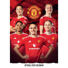 Manchester United Fc - 2025 Womens A3 Calendar  i gruppen VI TIPSAR / Fredagsreleaser / Fredag den 18:e oktober 2024 hos Bengans Skivbutik AB (5563830)