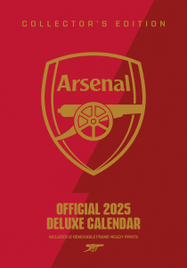 Arsenal Fc  - 2025 A3 Deluxe Calendar i gruppen MERCHANDISE / Merch / Kommande / Sport hos Bengans Skivbutik AB (5563832)