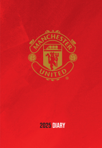 Manchester United Fc - 2025 A5 Diary i gruppen MERCHANDISE / Merch / Nyheter / Sport hos Bengans Skivbutik AB (5563845)