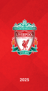 Liverpool Fc - 2025 Slim Diary i gruppen MERCHANDISE / Merch / Nyheter / Sport hos Bengans Skivbutik AB (5563847)