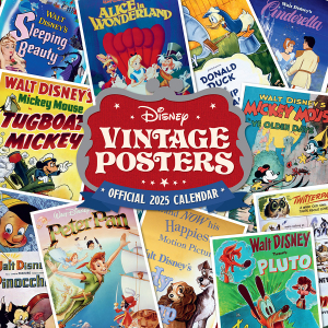 Disney Vintage Posters - 2025 Square Calendar i gruppen MERCHANDISE / Merch / Film-Musikal hos Bengans Skivbutik AB (5563850)