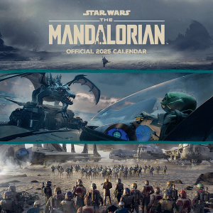 Star Wars The Mandalorian Grogu  - 2025 Square Calendar i gruppen MERCHANDISE / Merch / Nyheter / TV-serie hos Bengans Skivbutik AB (5563854)