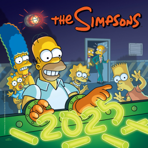 The Simpsons  - 2025 Square Calendar i gruppen MERCHANDISE / Merch / Nyheter / TV-serie hos Bengans Skivbutik AB (5563855)