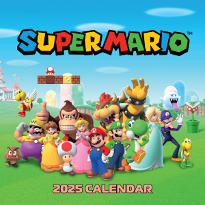 Super Mario  - 2025 Square Calendar  i gruppen MERCHANDISE / Merch / Nyheter / Spel hos Bengans Skivbutik AB (5563862)